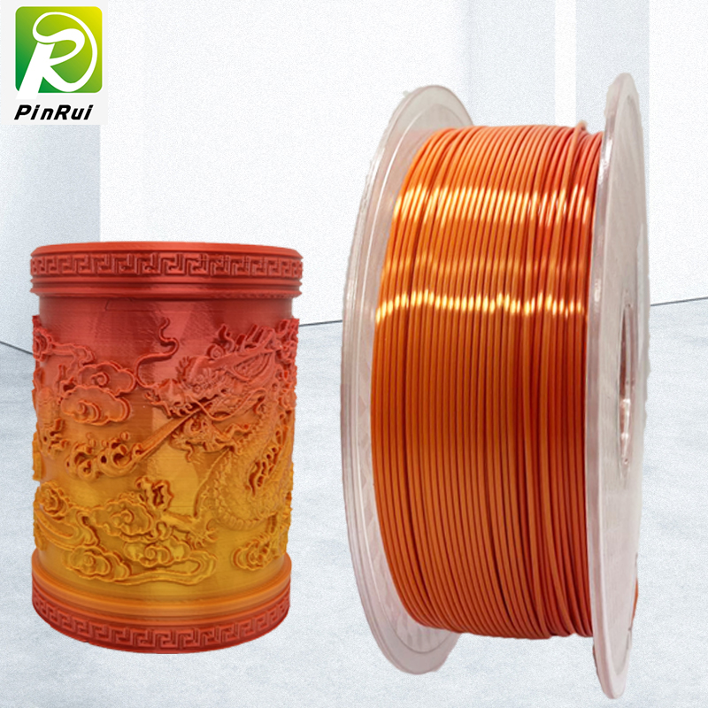 Pinrui Высококачественный красно-золотой радуга 1.75 мм 3D принтер PLA нить