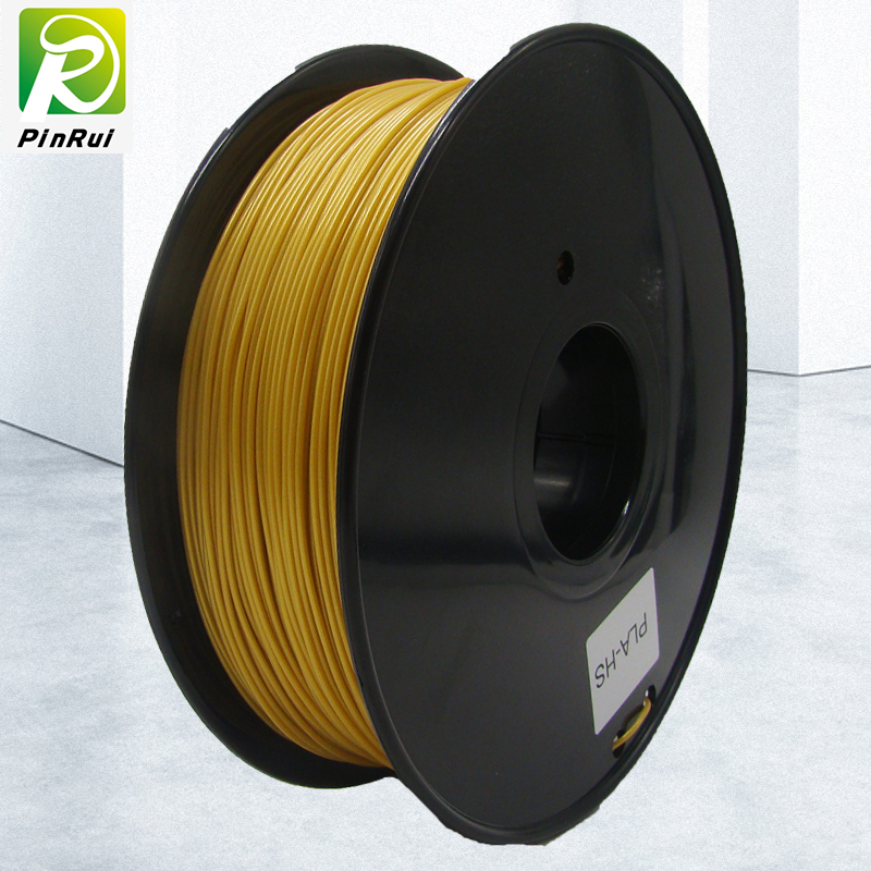 Pinrui высокое качество 1 кг 3D PLA принтер нить желтый золотой цвет